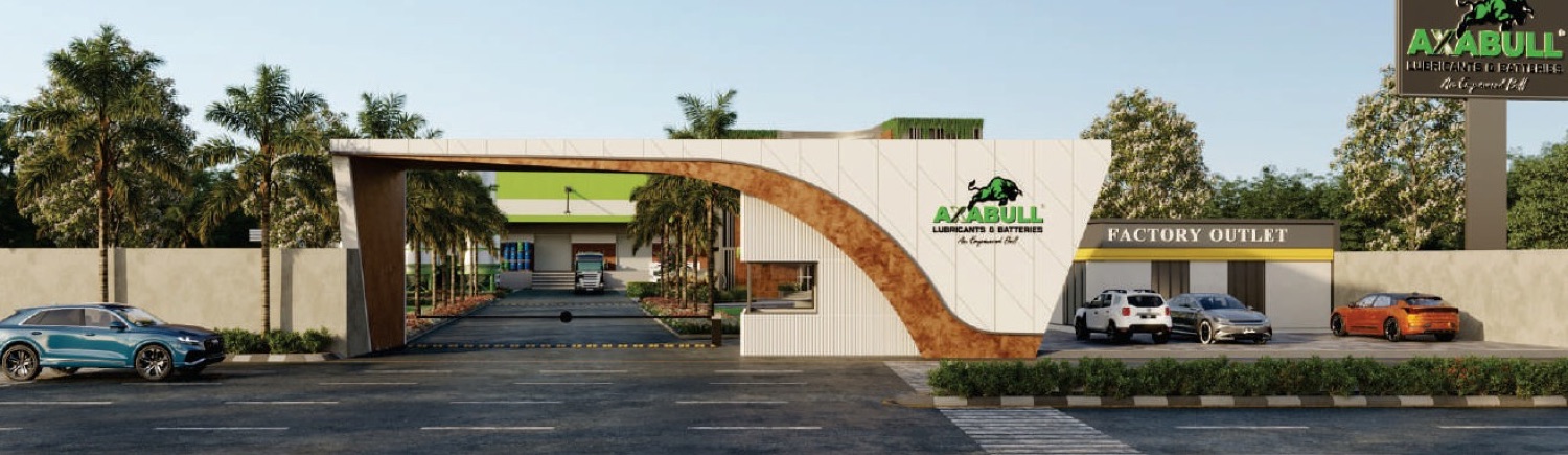 Axabull factory entrance and factory outlet, Surat, Gujarat